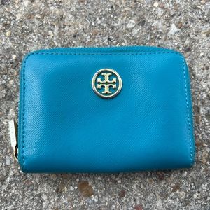 Tory Burch Teal Wallet